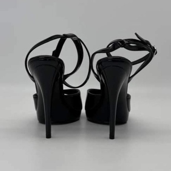 Steve Madden Kitten Black Patent High Heel Sandals - Women's Size 9.5 - NWT - Picture 5 of 6